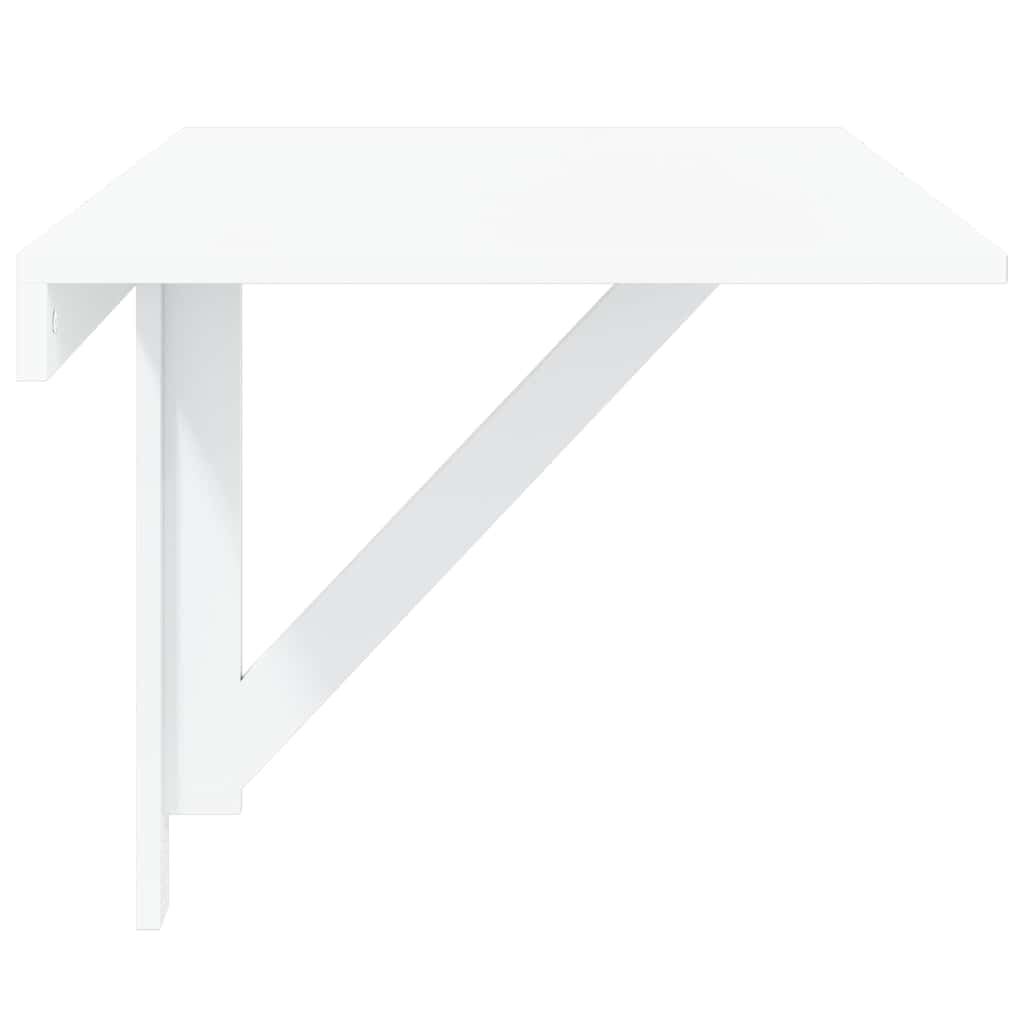 vidaXL Folding Table | White | Engineered wood | Compact | Foldable 6