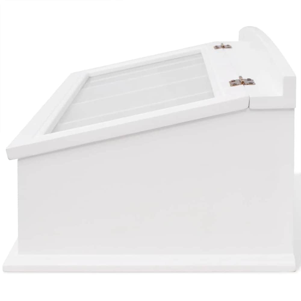 242645 vidaXL Cutlery Tray MDF White Baroque Style 3