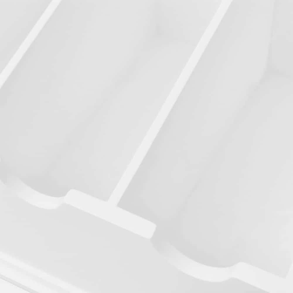 242645 vidaXL Cutlery Tray MDF White Baroque Style 4