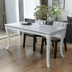 Dining Table High Gloss White