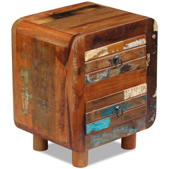 vidaXL Night Cabinet Solid Reclaimed Wood 43x33x51 cm 2