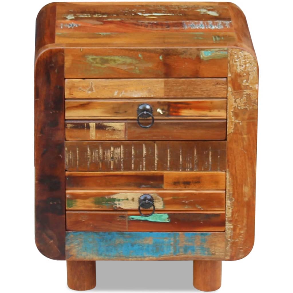 vidaXL Night Cabinet Solid Reclaimed Wood 43x33x51 cm 3