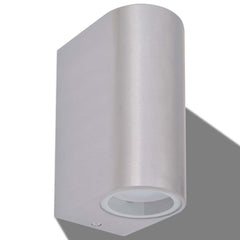 vidaXL Outdoor LED Wall Lights 2 pcs Round Up/Downwards 3