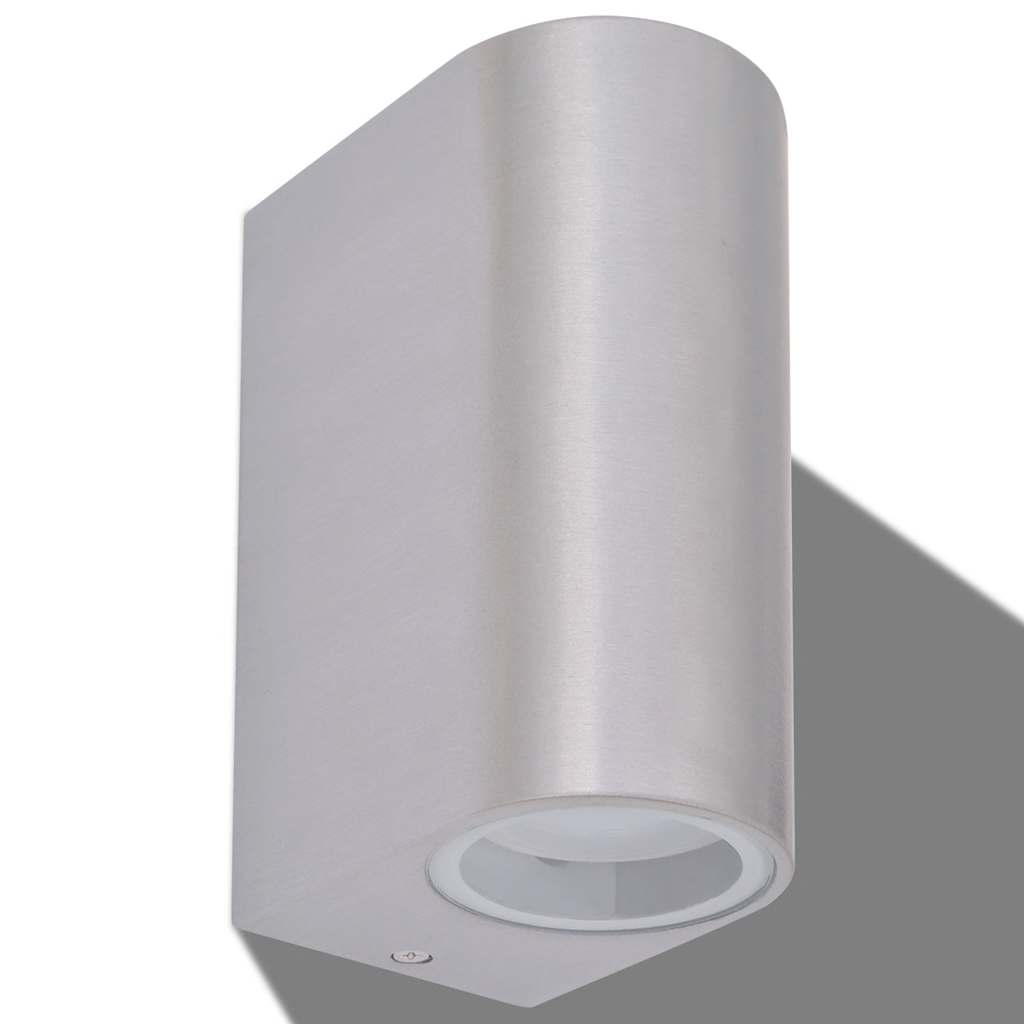 vidaXL Outdoor LED Wall Lights 2 pcs Round Up/Downwards 3