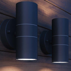 vidaXL Outdoor LED Wall Lights 2 pcs Stainless Steel Up/Downwards 3