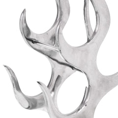 vidaXL Wine Rack Flame Shape Aluminium Silver 9 Bottles 3