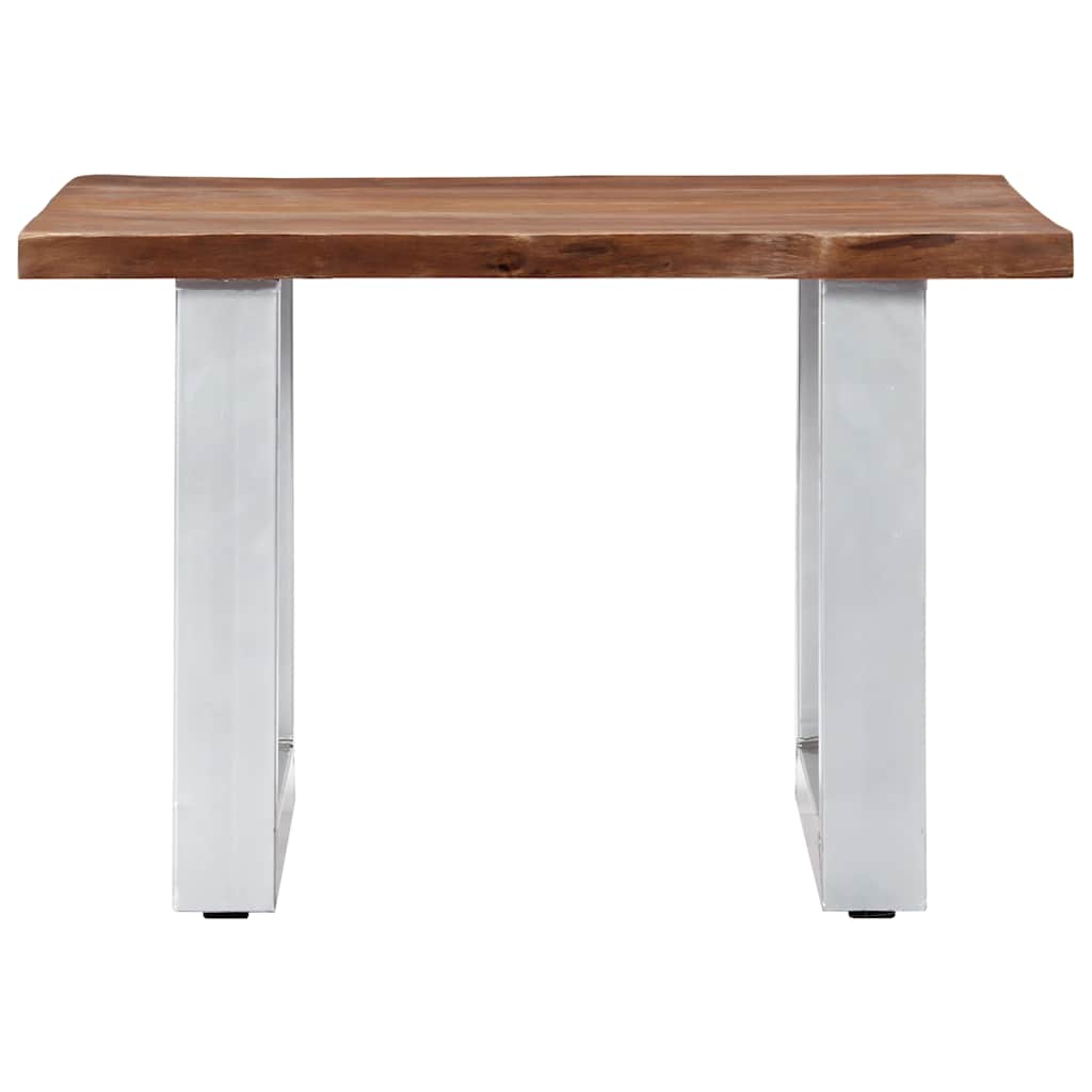247826 vidaXL Coffee Table with Live Edges 60x60x40 cm Solid Acacia Wood 2