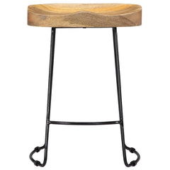vidaXL Gavin Bar Stools 2 pcs Solid Mango Wood 3