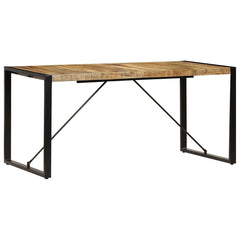 vidaXL Dining Table 160x80x75 cm Solid Mango Wood 2