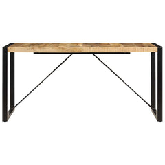 vidaXL Dining Table 160x80x75 cm Solid Mango Wood 3