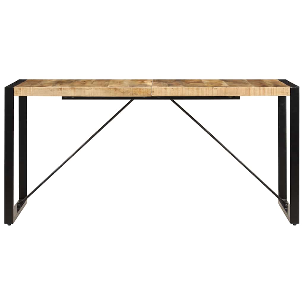 vidaXL Dining Table 160x80x75 cm Solid Mango Wood 3
