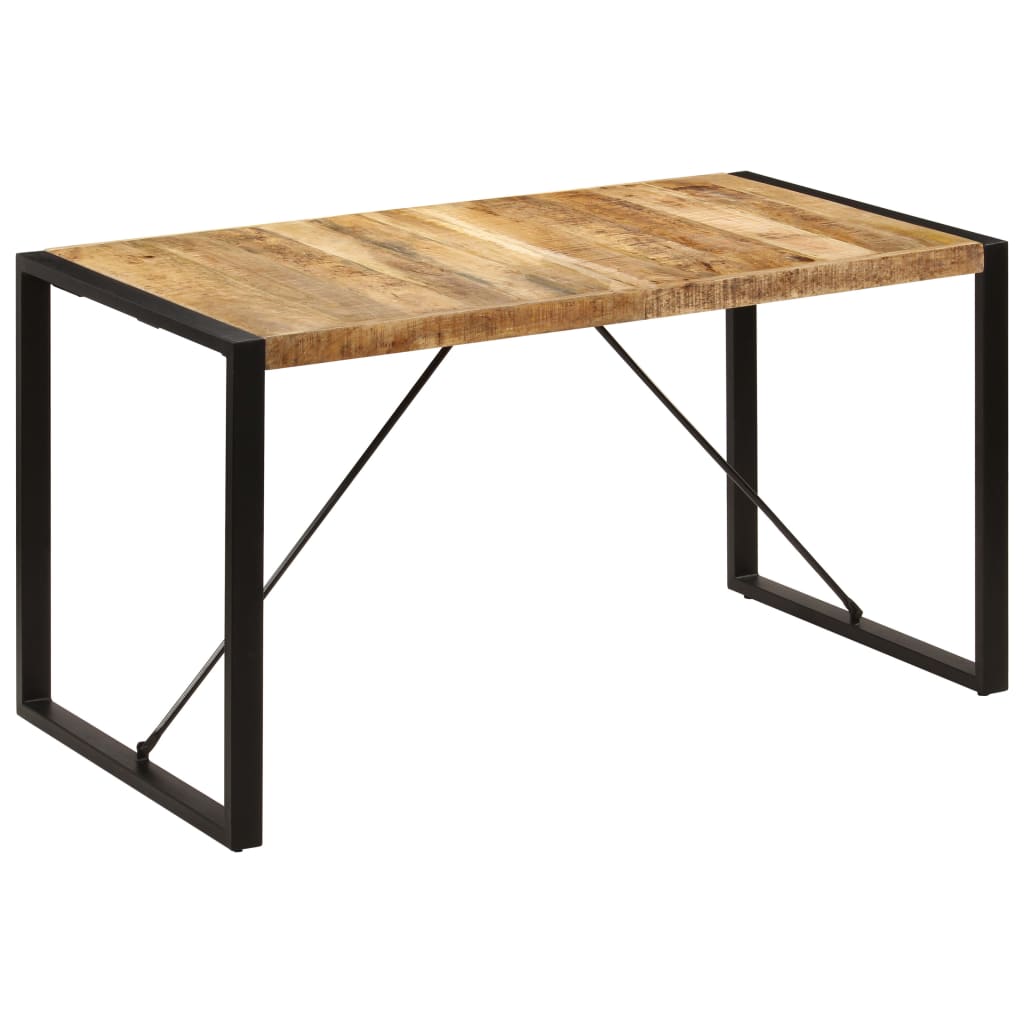 vidaXL Dining Table 140x70x75 cm Solid Mango Wood 1