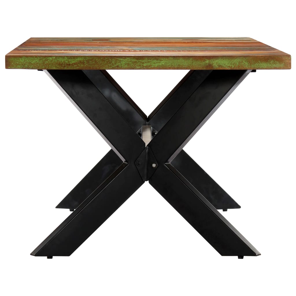 vidaXL Dining Table 200x100x75 cm Solid Reclaimed Wood 3