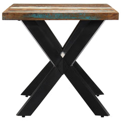 vidaXL Dining Table 140x70x75 cm Solid Reclaimed Wood 3