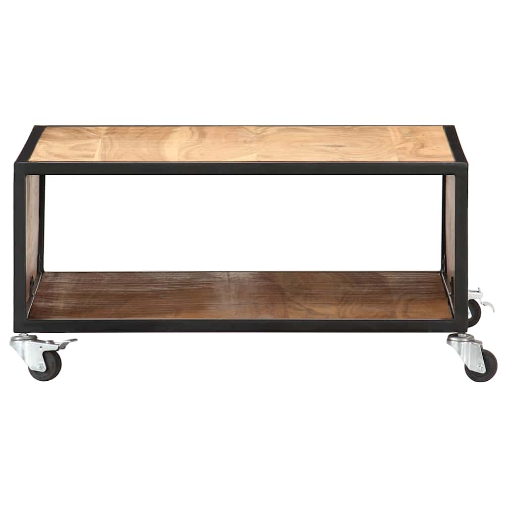 247684 vidaXL Coffee Table 70x70x32 cm Solid Acacia Wood 2