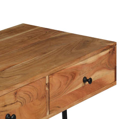 vidaXL Wall Desk | Natural wood grain | Solid acacia wood | Medium | Wall Desk 4