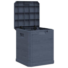 vidaXL Storage Box | Anthracite | Plastic (with wood effect) | Compact 2