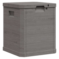 vidaXL Storage Box | Brown | Plastic | Medium | Garden Storage Box | Square 3