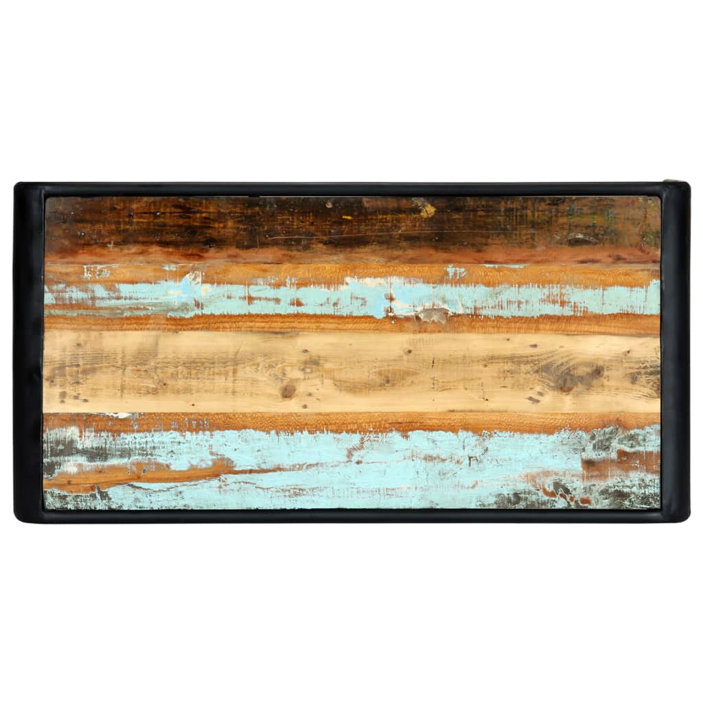 vidaXL Dining Table 118x60x76 cm Solid Reclaimed Wood 4