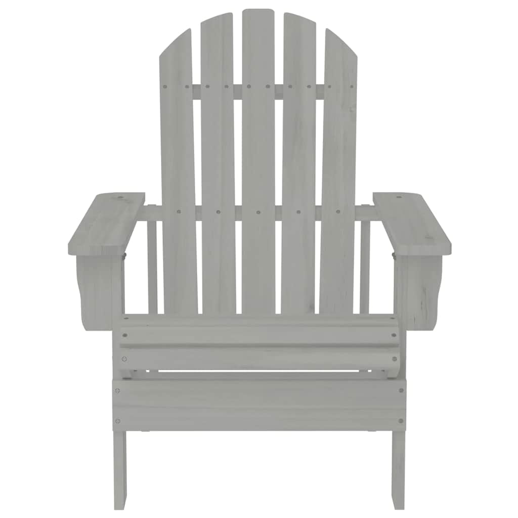 vidaXL Garden Chair Wood Grey 2