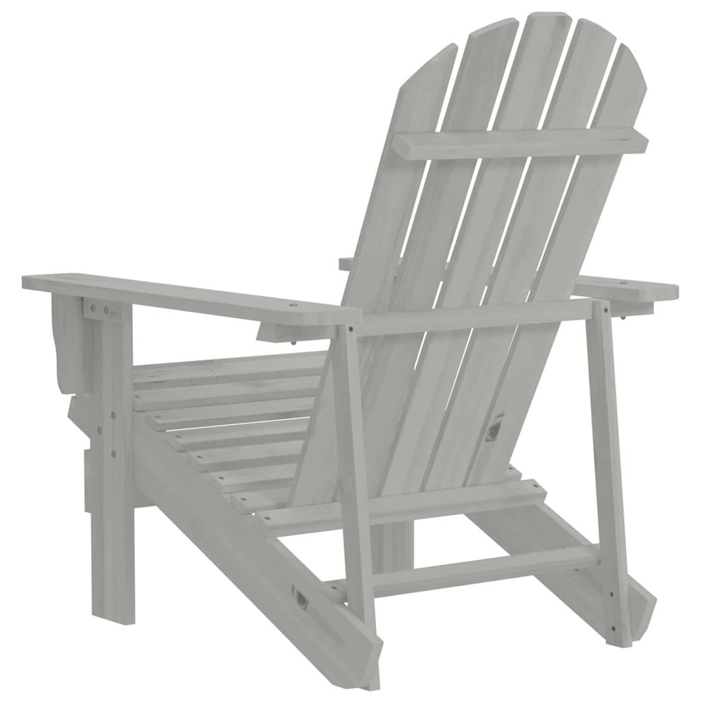 vidaXL Garden Chair Wood Grey 4