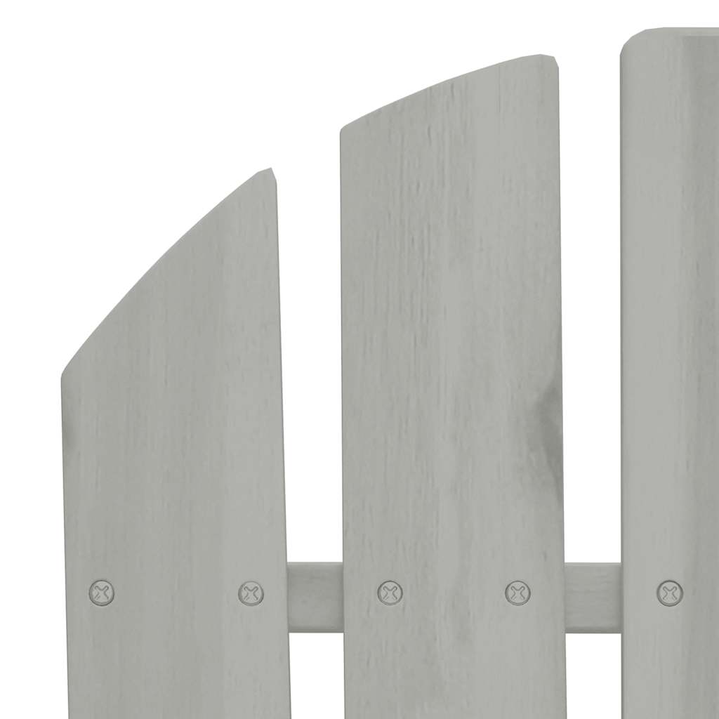 vidaXL Garden Chair Wood Grey 5