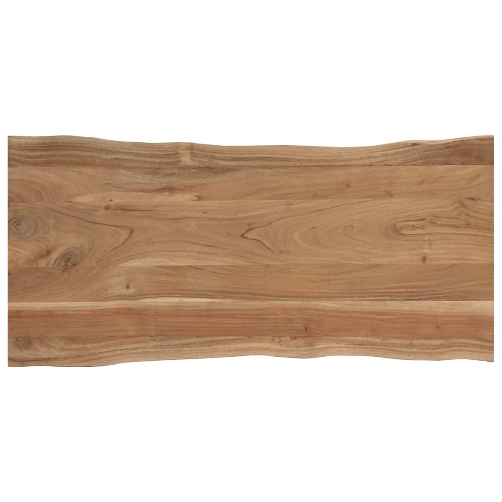 vidaXL Dining Table 120x58x76 cm Solid Acacia Wood 4
