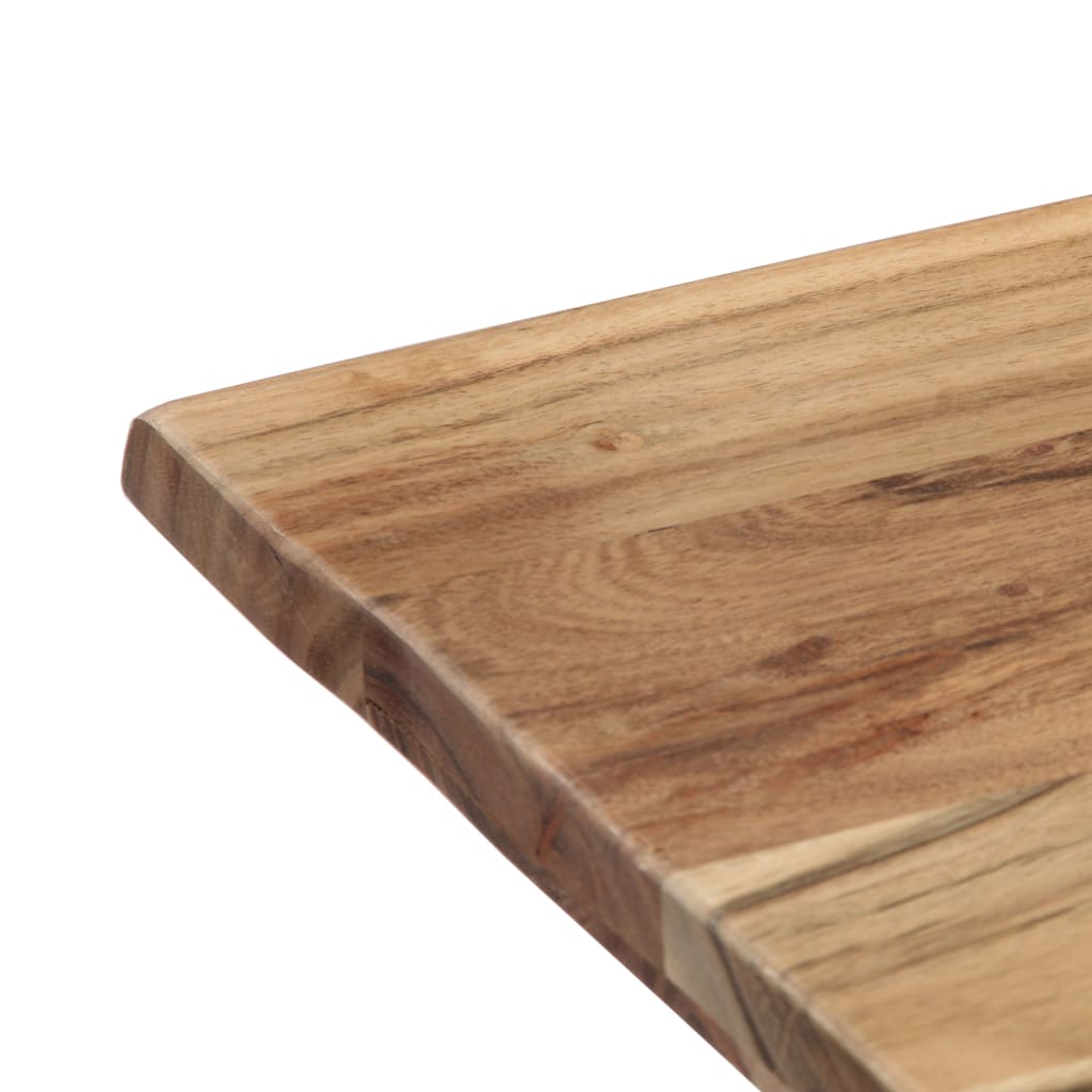 vidaXL Dining Table 120x58x76 cm Solid Acacia Wood 6