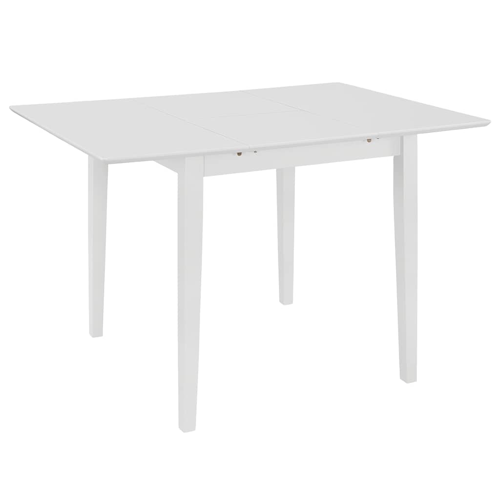 Extendable Dining Table (80-120)x80x74 in White