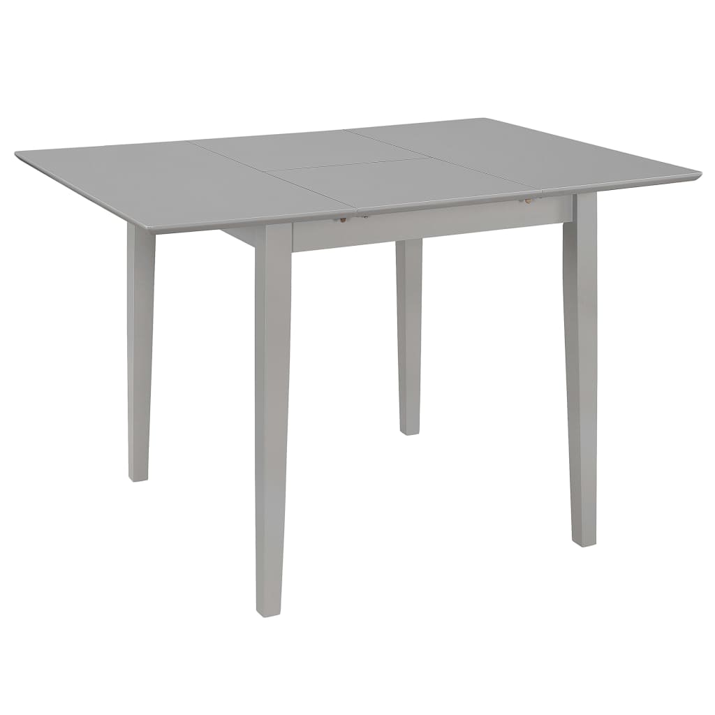 vidaXL Extendable Dining Table Grey (80-120)x80x74 cm MDF 1