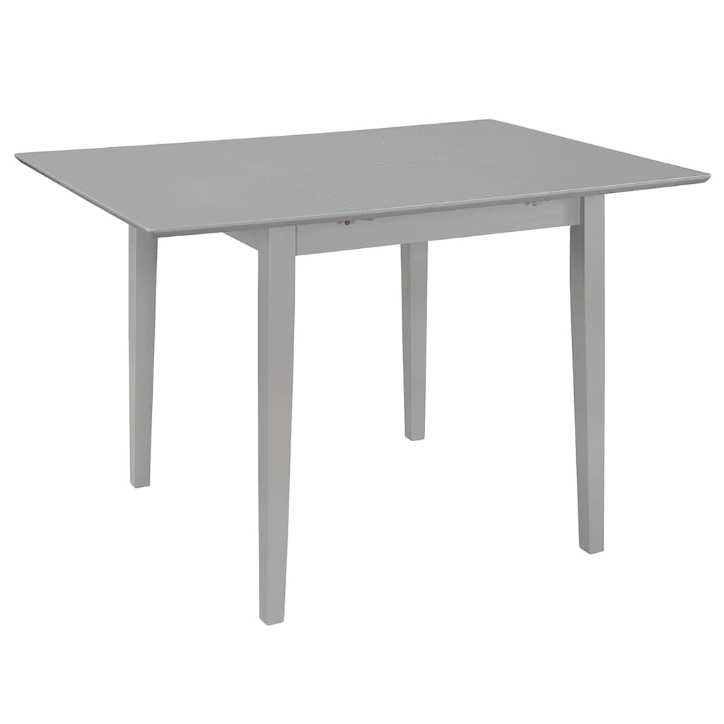 Extendable Dining Table (80-120)x80x74 in Grey