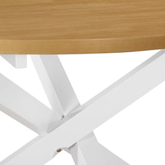 vidaXL Dining Table White 120x75 cm MDF 3
