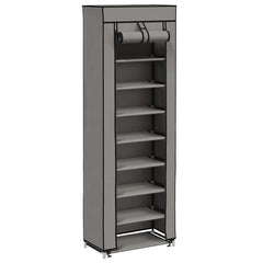 vidaXL Shoe Cabinet | Grey | Powder coated tubes and non-woven fabric | Medium 3