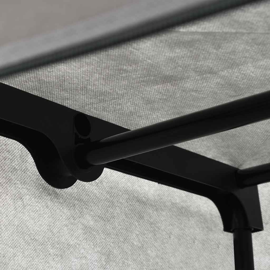 vidaXL Wardrobe | Grey, Multicolour | Polyester, Iron | Medium | Collapsible 6
