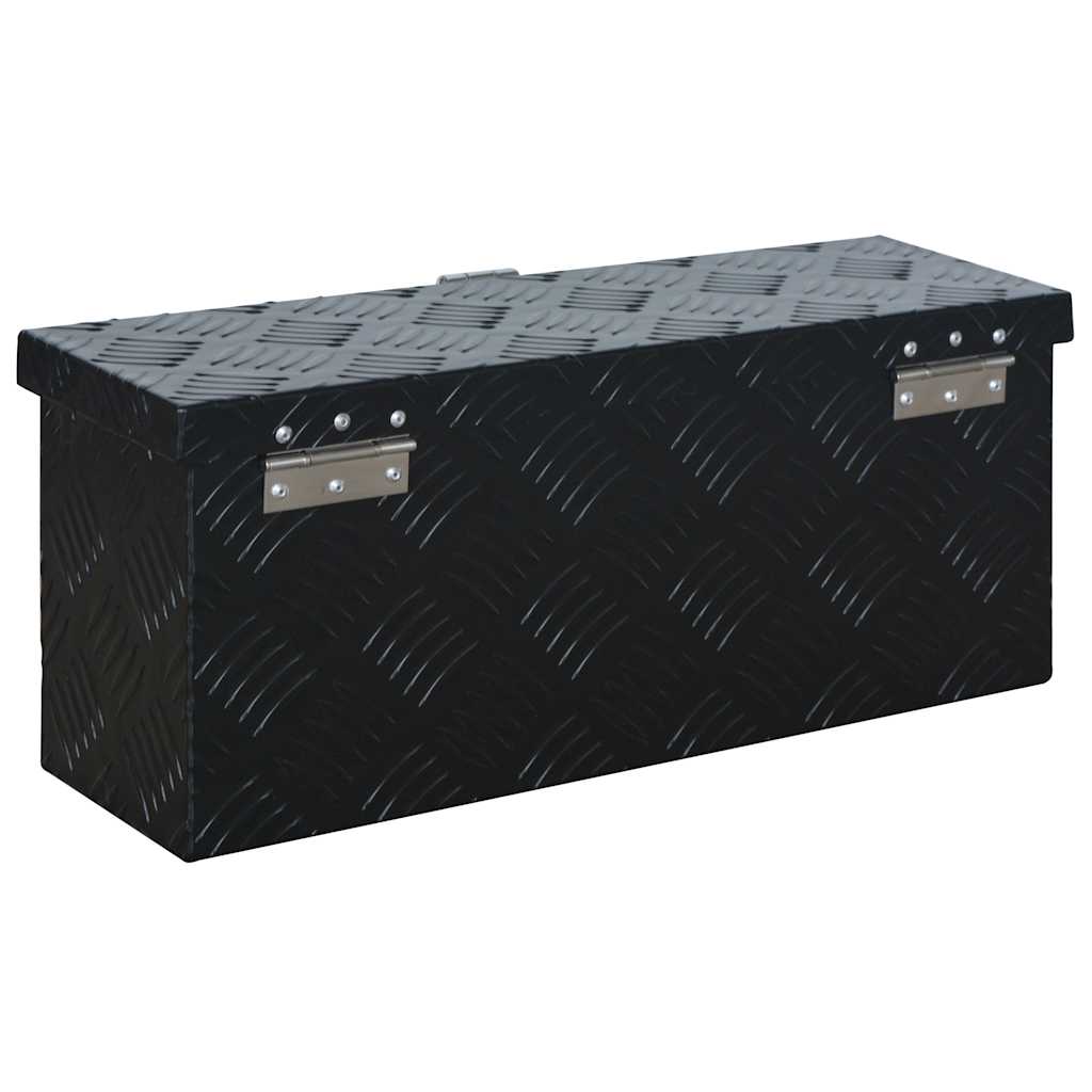 144845 vidaXL Aluminium Box 485x140x200 mm Black 4