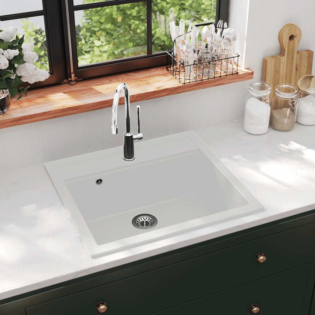 Sink Granite White 565 mm 510 mm