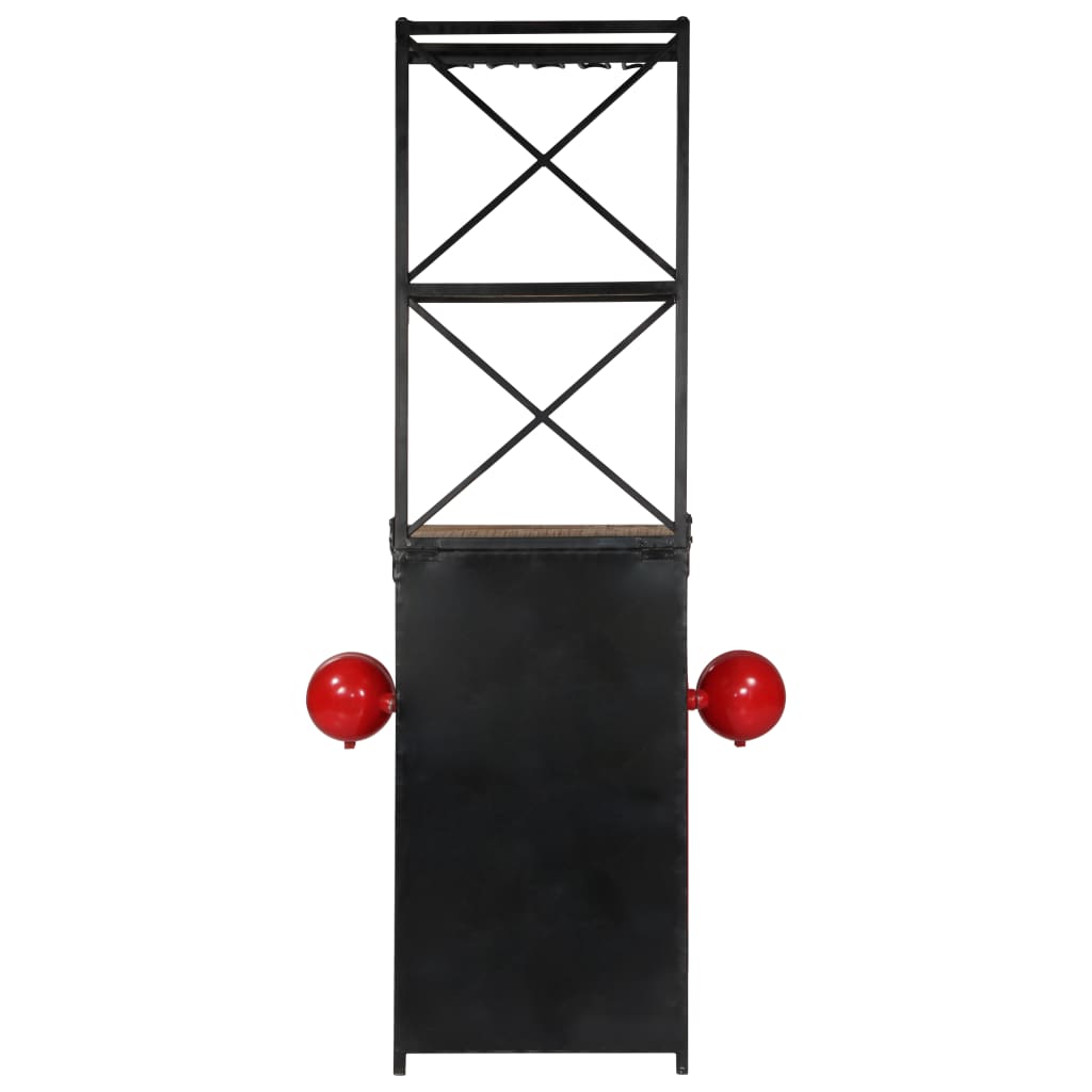 vidaXL Tractor Wine Cabinet 49x31x172 cm Solid Mango Wood 4
