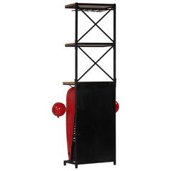 vidaXL Tractor Wine Cabinet 49x31x172 cm Solid Mango Wood 5