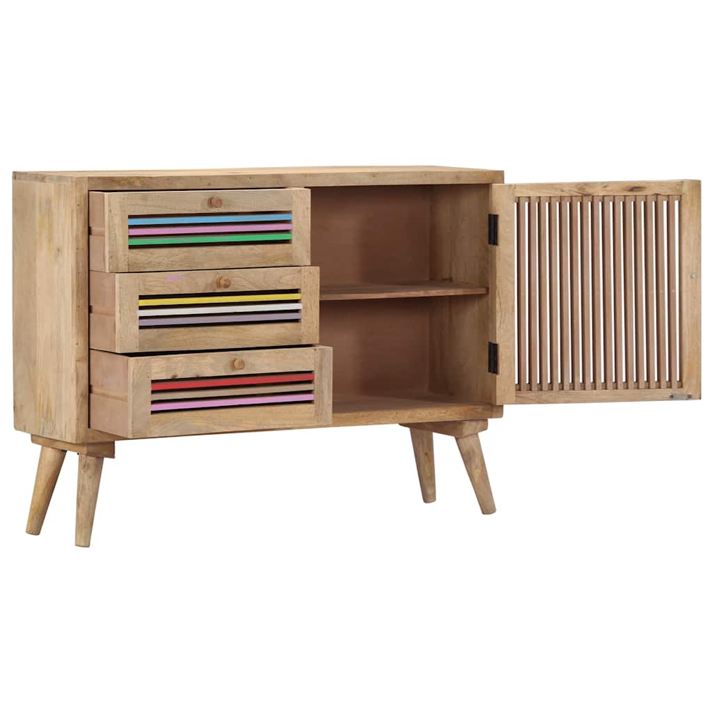 249866 vidaXL Sideboard 100x30x75 cm Solid Mango Wood 3