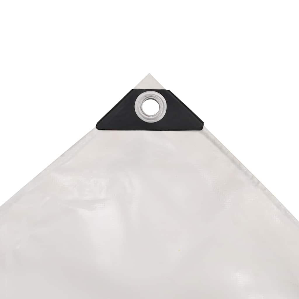 vidaXL Tarpaulins White 1.5 x 6 m Canvas with PVC Coating 3