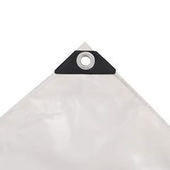 vidaXL Tarpaulins White 1.5 x 6 m Canvas with PVC Coating 3