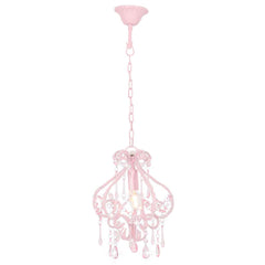 vidaXL Ceiling Light | Pink | Metal, Acrylic | 24 cm x 32 cm | Chandelier 3