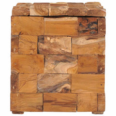 281654 vidaXL Storage Stool Solid Teak Wood 4