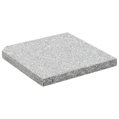 vidaXL Umbrella Weight Plates 4 pcs Grey Granite Square 100 kg 4