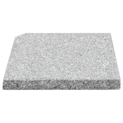 vidaXL Umbrella Weight Plates 4 pcs Grey Granite Square 100 kg 5
