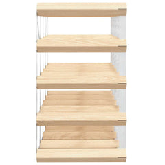 vidaXL Wine Rack for 20 Bottles Solid Pinewood 6