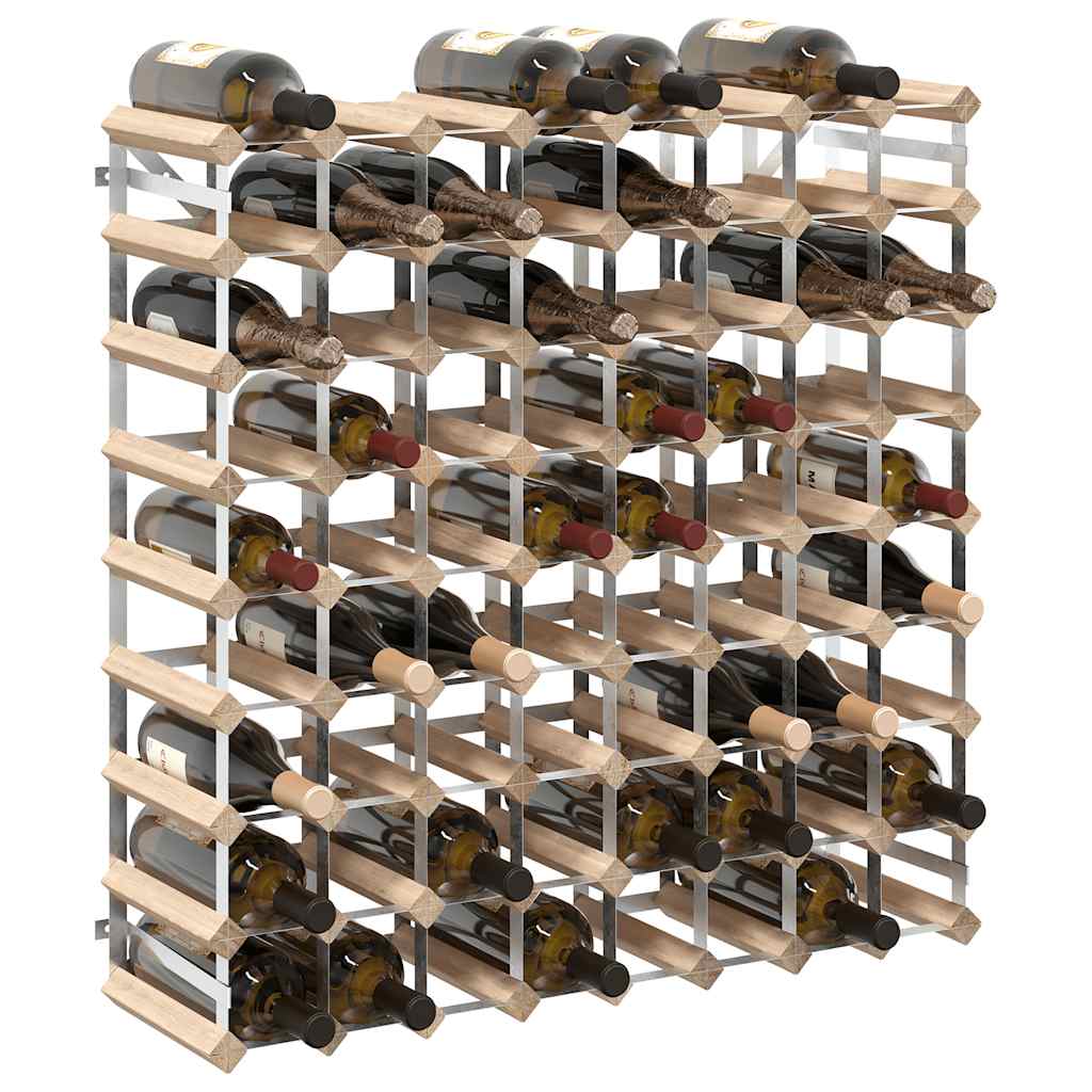 vidaXL Wine Rack for 72 Bottles Solid Pinewood 4