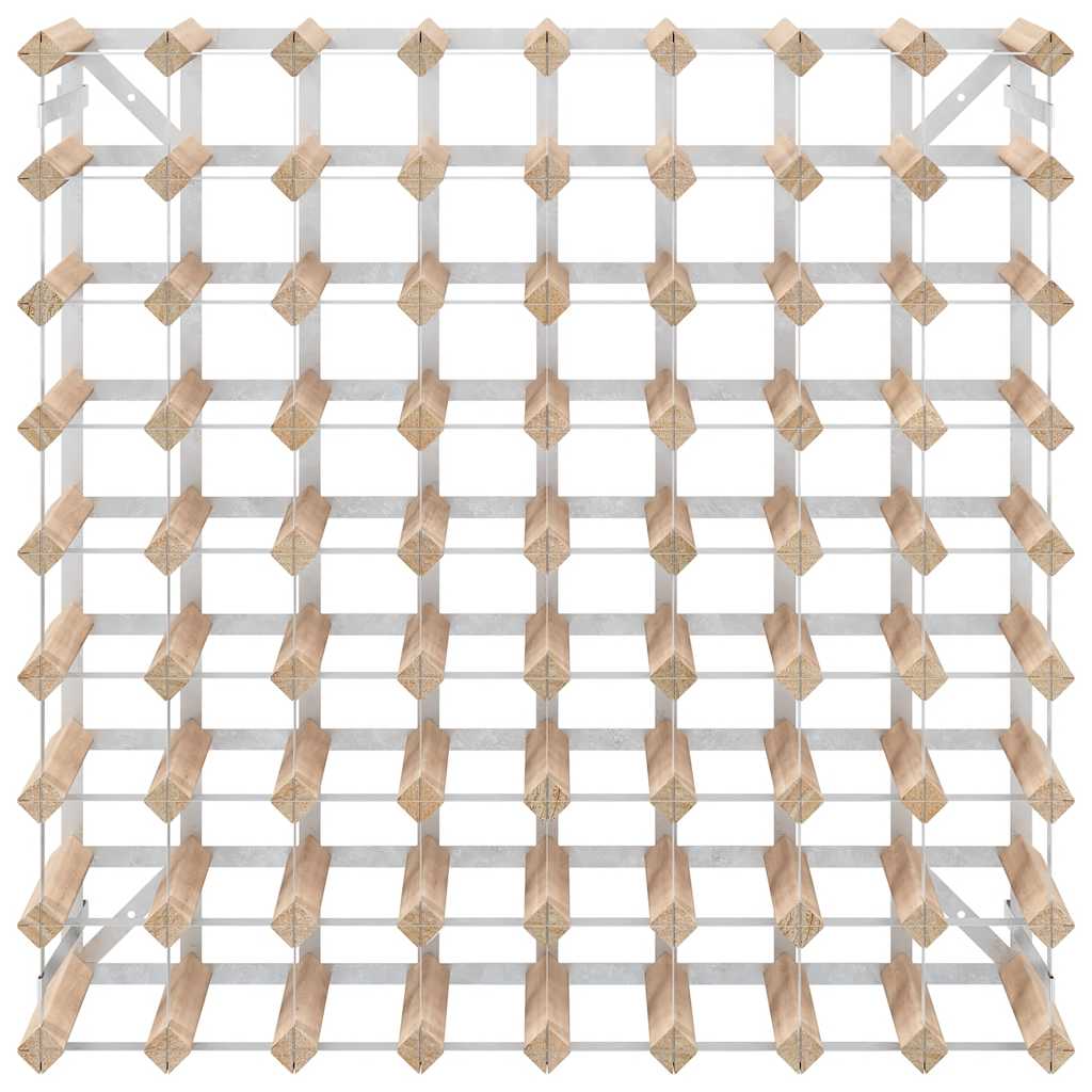 vidaXL Wine Rack for 72 Bottles Solid Pinewood 5