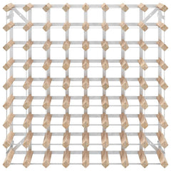 vidaXL Wine Rack for 72 Bottles Solid Pinewood 5