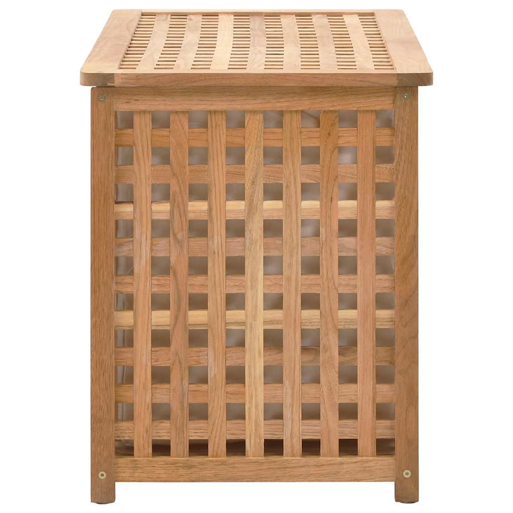 Laundry Bin Solid Walnut Wood 77.5 cm 46.5 cm 37.5 cm